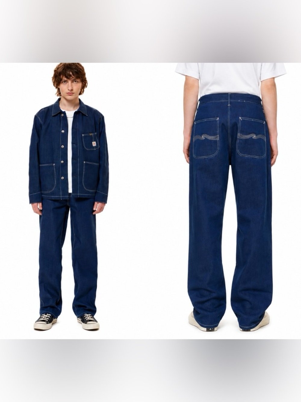 New! Nudie Jeans Tuff Tony Utility Jeans in Blue Denim 💙 W 30 x L 32